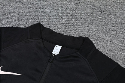 2021/2022 Psg Paris Saint-Germain Half-Pull Tracksuit Black