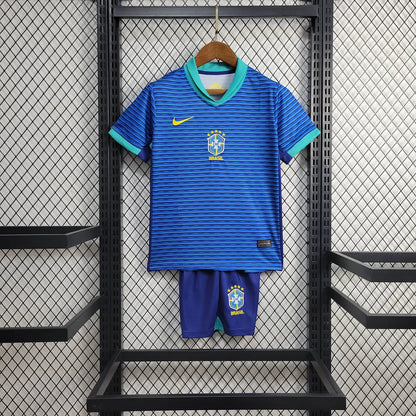 2024 Brazil Away Football Shirt Kids Size 1:1