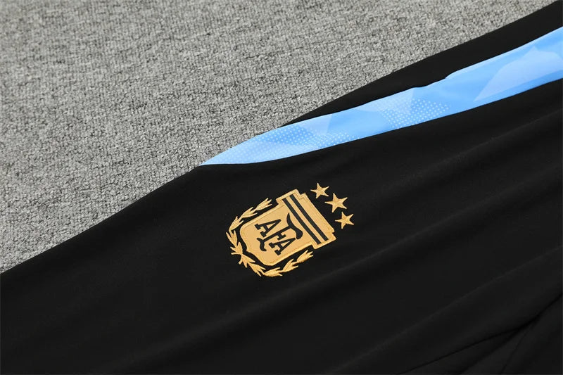2024/2025 Argentina Half-Pull Tracksuit Black