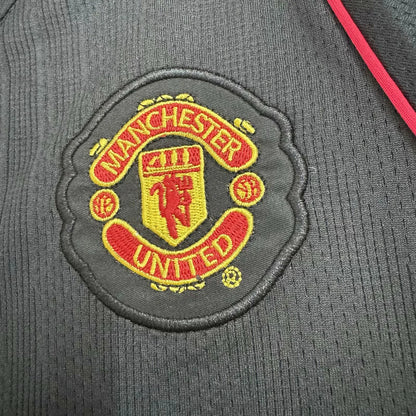 2007/2008 Retro Long Sleeve Manchester United Away Football Shirt Kids Size