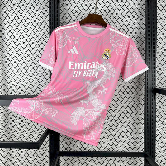 2025/2026 Real Madrid Pink Dragon Special Edition Jersey