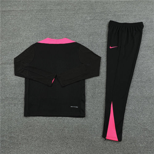 2024/2025 Chelsea Half-Pull Tracksuit Black 1:1 Thai Quality