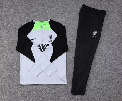 2023/2024 Liverpool Half-Pull Tracksuit  Grey Jersey 1:1 Thai Quality
