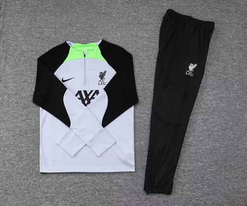 2023/2024 Liverpool Half-Pull Tracksuit  Grey Jersey 1:1 Thai Quality