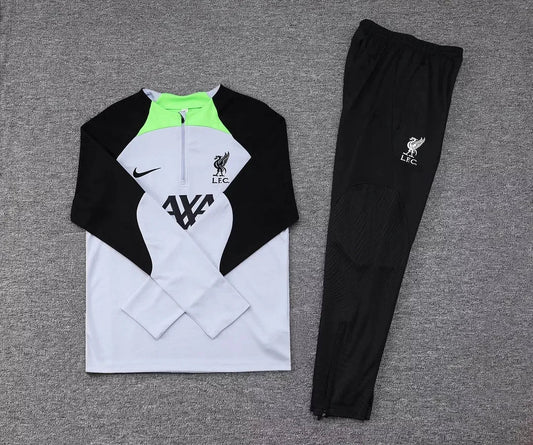 2023/2024 Liverpool Half-Pull Tracksuit  Grey Jersey 1:1 Thai Quality