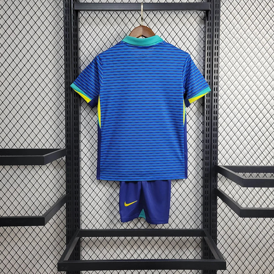 2024 Brazil Away Football Shirt Kids Size 1:1