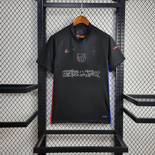 2024/2025 Barcelona x Travis Scott Auswärts Schwarz