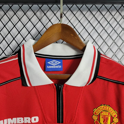 1998/1999 Retro Manchester United Home Football Shirt 1:1 Thai Quality