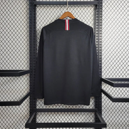 2018/2019 Retro Long Sleeve Paris Saint-Germain Home Football Shirt