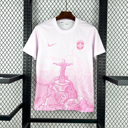 2025 Brazil Special Edition Pink Rio Football Shirt
